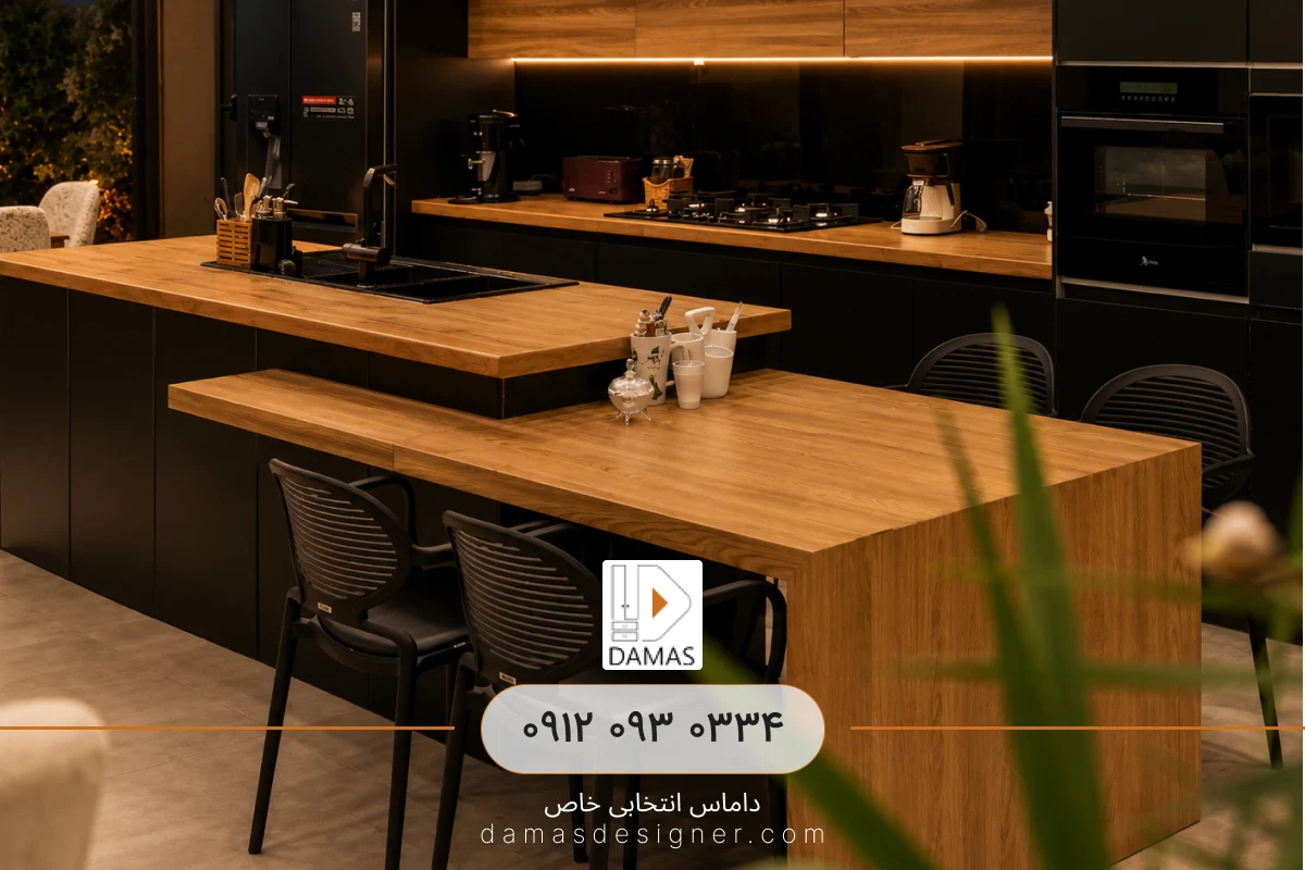 فروش اقساطی کابینت مشکی مات مدرن در کرج